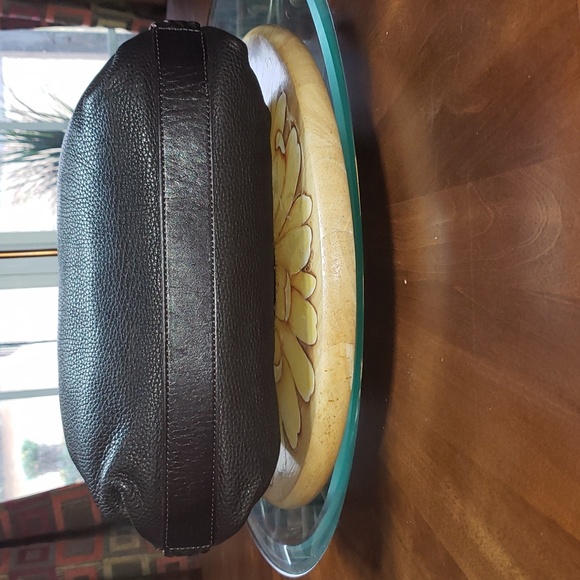 FF 💘🖤💘 BRIGHTON HOBO VINTAGE PEBBLED & CROC LEATHER SHOULDER PURSE BAG - Picture 11 of 14